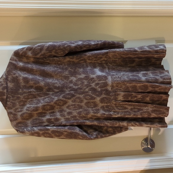 PRADA $2,695 Animal Print Wool Blend Coat - Picture 8 of 12
